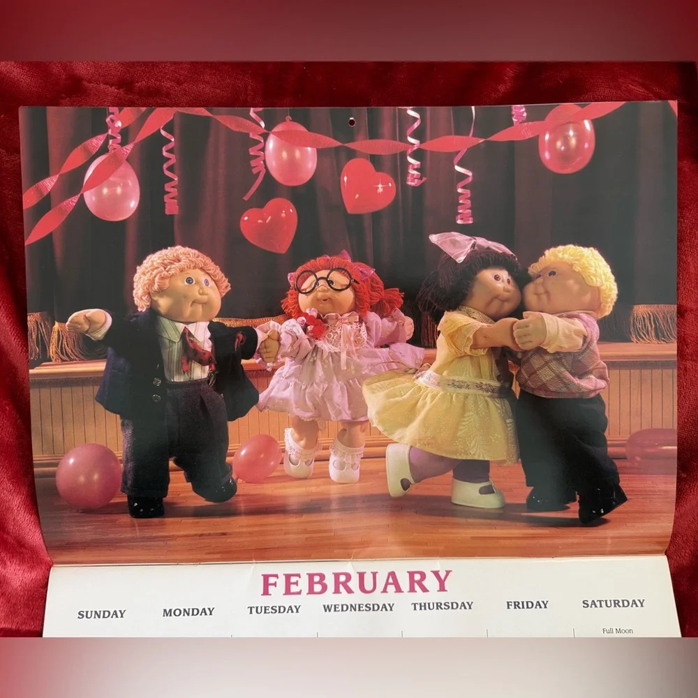 Vintage 1993 Cabbage Patch Kids 10th Birthday Calendar